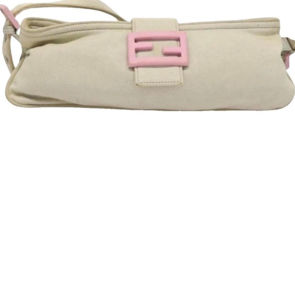 Fendi Handbags - Fendi Beige and Pink Clutch
